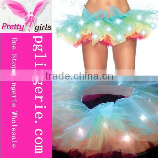 Rainbow Tutu Skirt Colorful Skirt Professional Ballet Led Tutu Skirt Dance Led Light Up Tutu Skirts photo-3