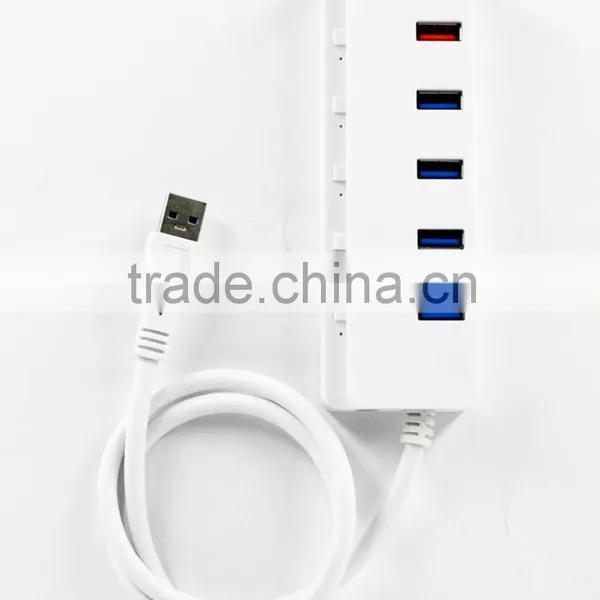 Premium 5 Port Usb 3.0 Hub With Individual Porton/off Switches , 4 Port Usb 3.0 Hub +1 Quick Charging photo-4