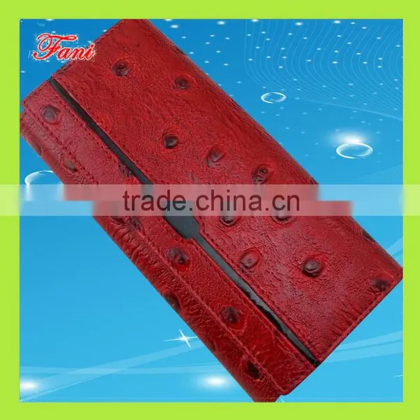 Imitation Ostrich Leather Slim pu Wallet photo-6