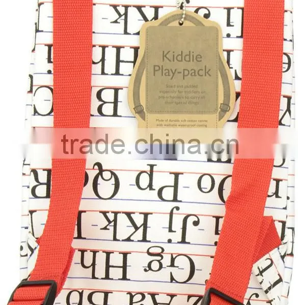 Kindergarten Kids Bags Baby Vintage Alphabet Pack Children School Backpacks photo-2