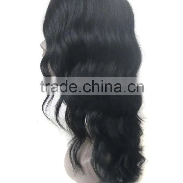 RGH5382 20inch 152g Black Color Lose Deep 100% Brailian Remy Mono Part 152g HUMAN HAIR LACE WIG photo-2