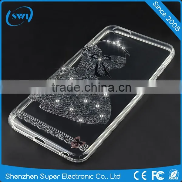 Low Price China Mobile Phone Electroplating Diomand TPU Back Cover Case for IPhone 6/6s Plus/7 photo-4