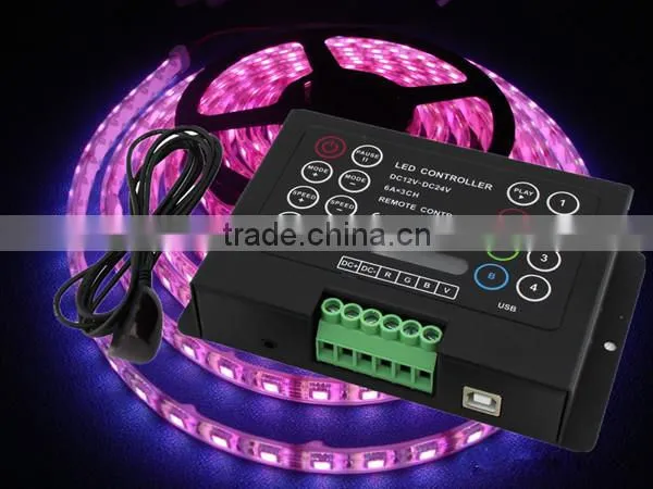 DC12V-DC24V led rgb controller constant voltage led module rgb controller