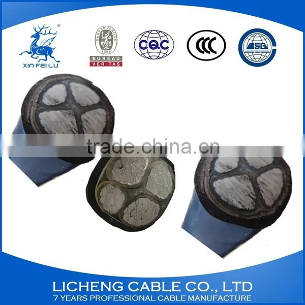 3*150+1*70mm2- Chinese Cable Supplier Construction/building Aluminum XLPE Insulated PVC Sheathed Construction Power Cable-YJLV photo-4