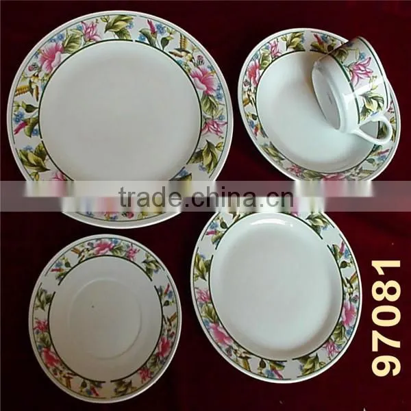 Pretty Flower Decor 20pieces Ceramic Porcelain Dinner Set,Wholesale Dinnerware Set photo-2