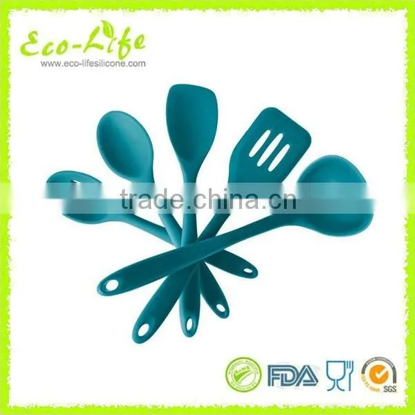 100% Food Grade Silicone Kitchen Utensils /Cooking Tools Set /8-piece /Wooden Handle photo-6