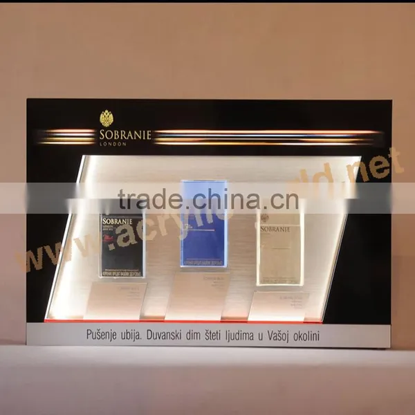 Large Acrylic Cigarette Display Holder , LED Acrylic Cigarette Display Stand photo-2