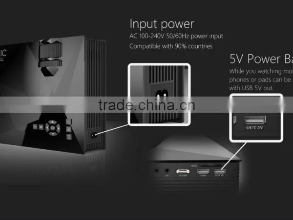 1200Lumens Cheap Mini Video HDMI 3D Full HD WIfi LED Classroom Projector UC46 photo-4