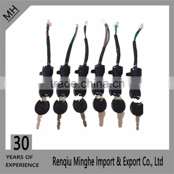 Ignition Key Switch Electric Scooters Bicycle 4 Wires Made in China photo-3