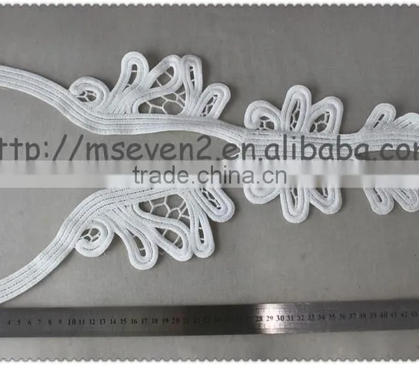 Wholesale Soft White Cotton Lace Collar, Embroidery Cotton Collar Lace for Ladies Wear photo-2