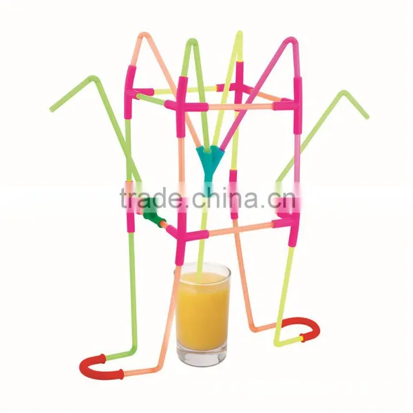 Hot Selling DIY Colorful Funny Magic Promotional Dispenser Plastic Drinking Straw photo-3