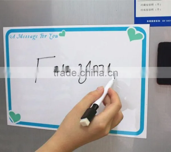 Magnetic Whiteboard for Kitchen Fridge Magnet Board Dry Erase Sheet With PET Film 17 x 12 Inch 0.5 mm photo-5
