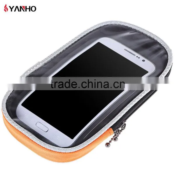 YANHO Cycling Bicycle Bag Bike Frame Front Tube Panniers Mount for 5.5 Inches Touch Screen Cell PhoneBag photo-2