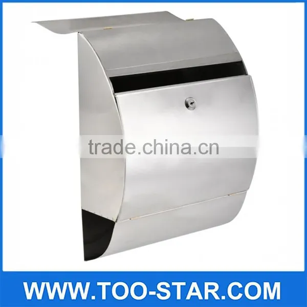 Homestyle Stainless Steel Mail Box Wall Mount Locking Postal Home Office Mail Box Letterbox photo-4