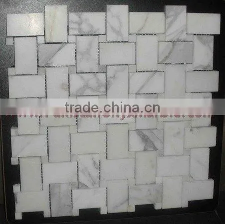 NEW ZIARAT WHITE (CARRARA WHITE) MARBLE MOSAIC TILES photo-4