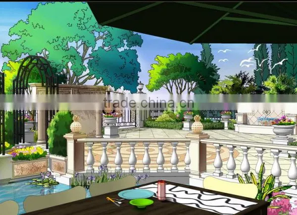 Luxurious Royal 3D Interior Architectural Rendering For European Master Bathroom photo-5