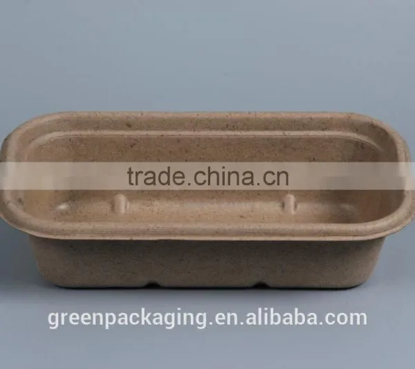 Compostable Wheat Straw Biodegradable Lunch Boxes Brown Color photo-4