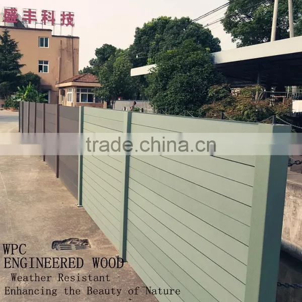 Wpc Fence Screen for Decorative Garden Fencing Better Than Wood Fence Vinyl Fence Aluminum Fence photo-3