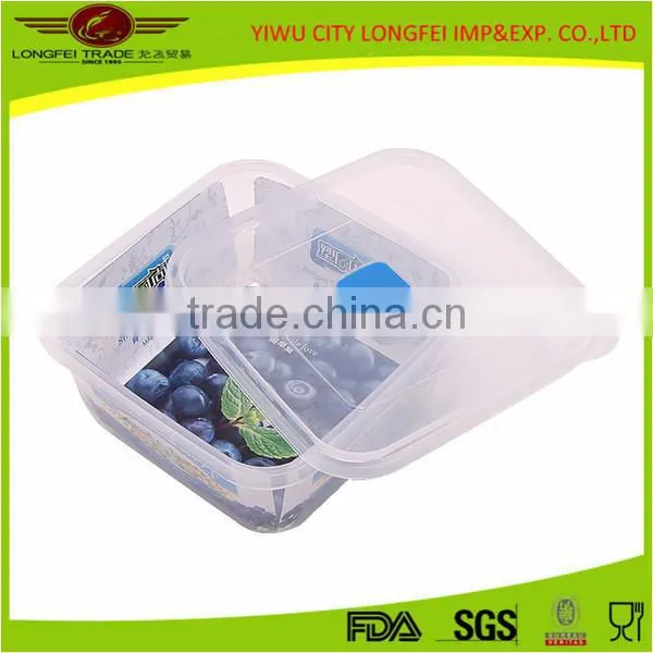 3pcs Square Clear Plastic Bin, Plastic Box Set photo-3