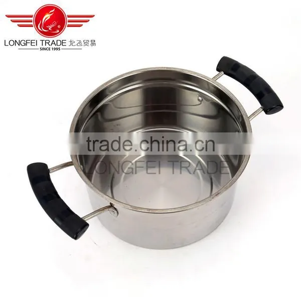 High Quality Stainless Steel Steamer Cooking Pot With Hollow Handles and Metal Lid photo-5