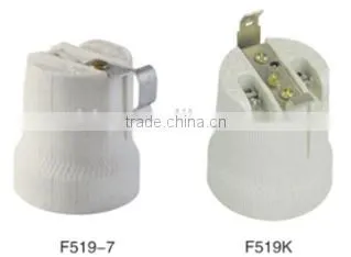 E27 Edison Screw Shell Ceramic Cap Lampholder Socket Lamp Holder With Bracket photo-2