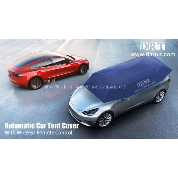 Drt Automatic Folded Car Tent Cover with Remote Control Portable Auto Protection Umbrella Shelter Car