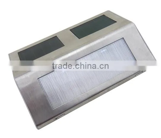 2pcs LED Auto Light Control Solar Stair Light,outdoor Solar Step Wall Light photo-4