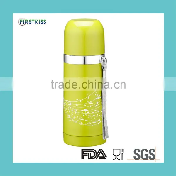 Double Wall Stainless Steel Color Vacuum Flask in Bullet Type photo-3