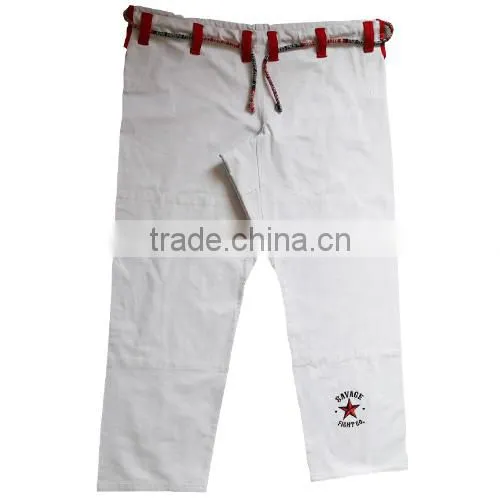 Brazilian Jiu Jitsu Custom Pearl Weave Fabric White/blue/black Color Bjj gi photo-5