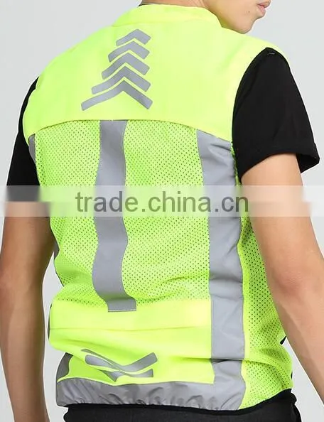 hi Visibility Sport Reflective Vest Soft Fabric for Ridding photo-2