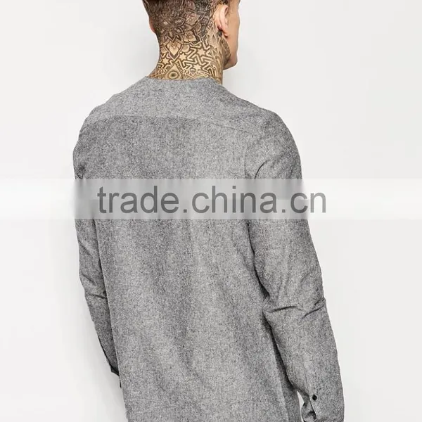 2016 New Design Collarless Shirt for Man photo-2