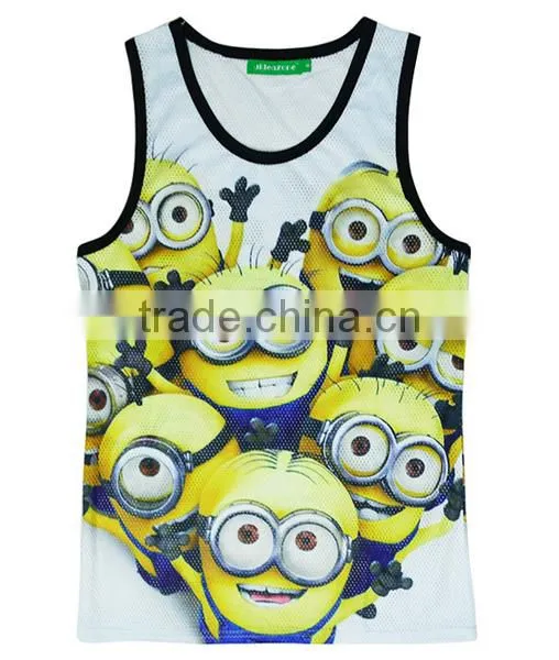 Custom Eco Friendly Cotton Elastane Sport GYM Stringer Sexy Undershirt photo-3