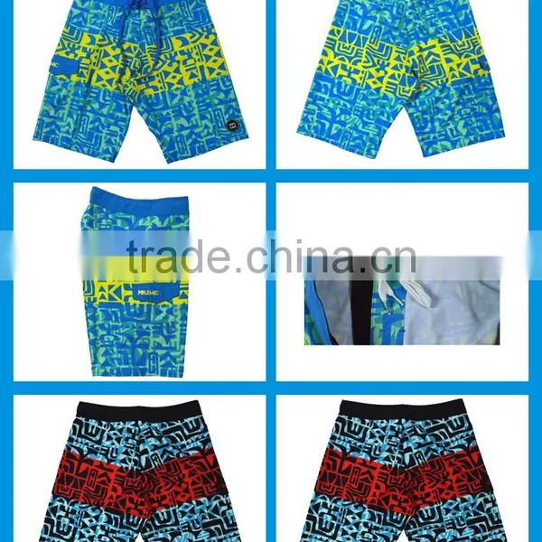 4 Way Stretch Summer Sublimated Board Shorts for Men Polyester and Elastic Fabric photo-3