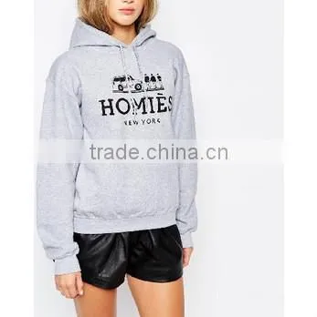 2015 Fashion Design Women Cheap Fleece Hoodie photo-4