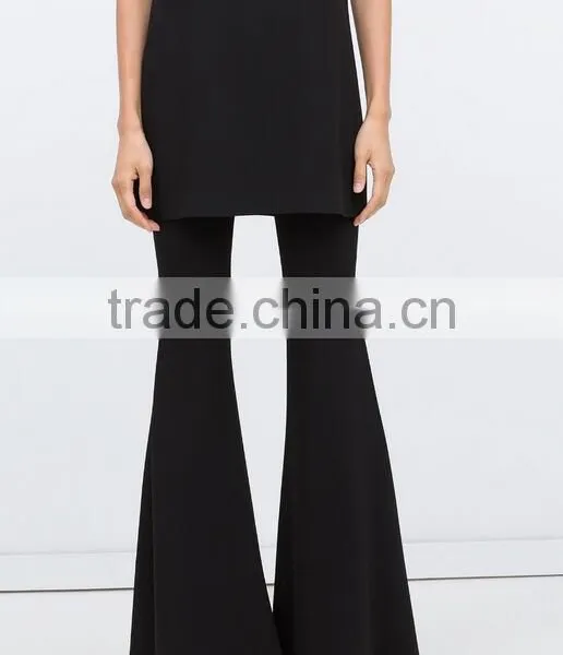 Runwaylover Europe Style 2017 Ladies Long Style Vintsge Flared Pants photo-3