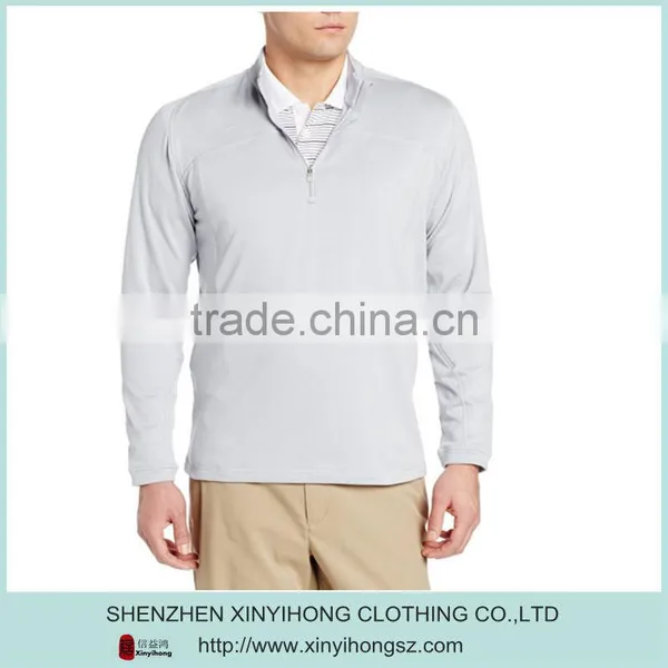 OEM Skin Tights Pullover ,100% Polyester Mans Sports Pullover With 1/4 Zipper photo-3