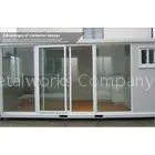 Prefabricated Modular Glass Wall Container House for Shop / Store L6055 W2435 H2635 mm