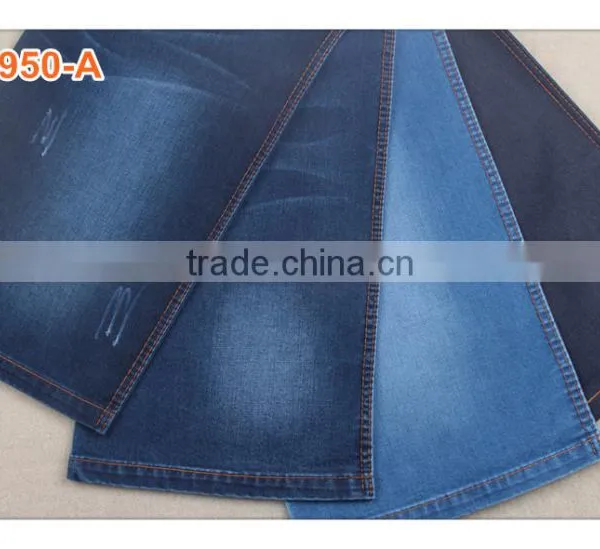 High Quality Best Price Cotton Polyester Stretch Slub Bull Denim Fabric for Girls' Jeans and Shorts photo-2