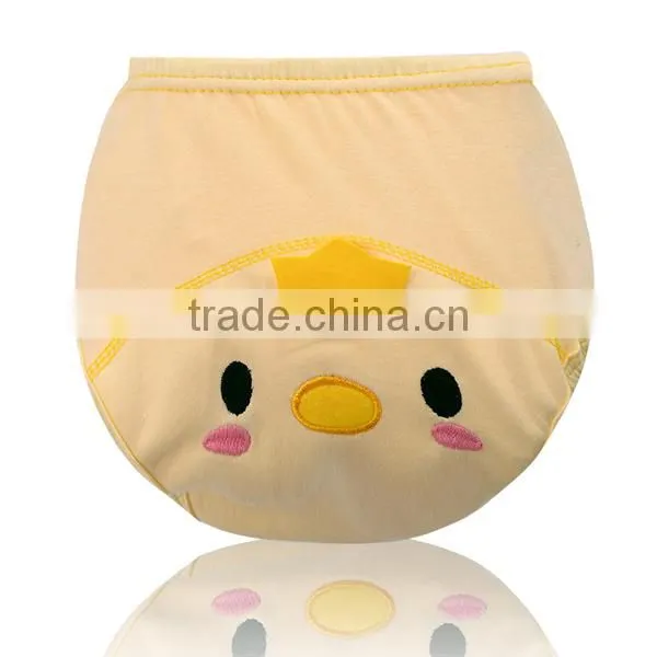 3 Layers Cartoon Faces Newborn Baby Training Pants Pure Cotton Baby Cloth Diaper Nappy photo-2