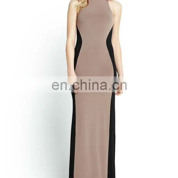 CHEFON Jersey Illusion Dressy Maxi Dresses