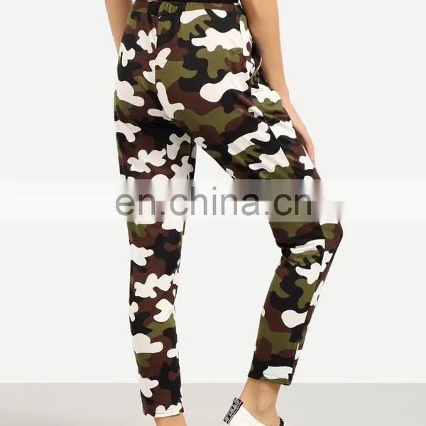 Wholesale High Quality Casual Drawstring Waist Camouflage Pants For Man And Woman photo-3