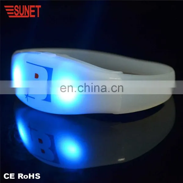 Night Safety Sport Event Light 2017 Bracelet Material Silicone+ABS Remote Controlled Bracelet Flashing 15 Colors photo-6