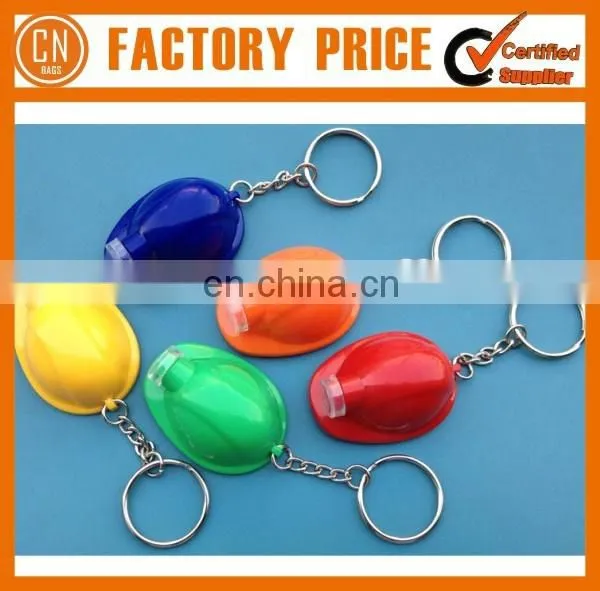 Popular Sale Promotional Bottle Cap Safety Helmet Keychain With Privated Logo Printed photo-3