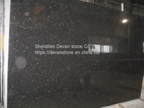 Black Galaxy Granite Kitchen Countertops Floor Tiles Wall Tiles photo-4
