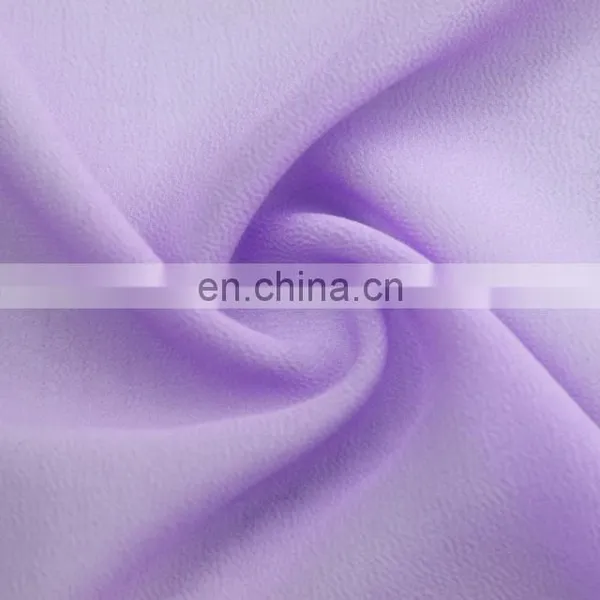 Chinese Supplier 75D Polyester Plain Chiffon Fabric Plain Dyed High Quality Chiffon Fabric photo-5