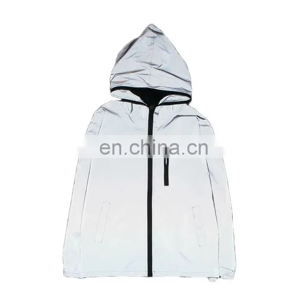HuaLi Textile Hivisibility Silver Gray Eco-friendly Reflective Polyester Fabric photo-4