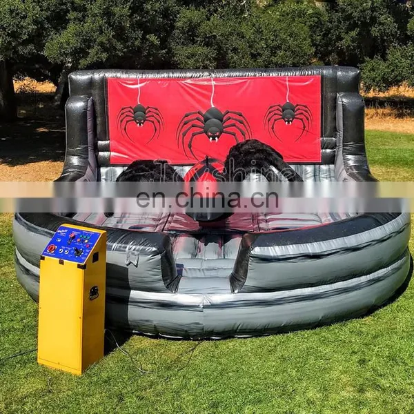 Halloween Black Widow Spider Themed Inflatable Bull Riding Rodeo Mechanical Bull Ride photo-3