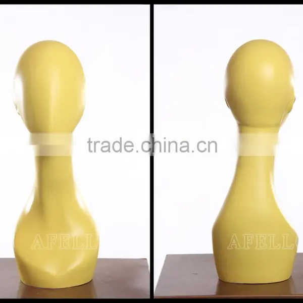 Yellow Head Mannequin Abstract Female Head Mannequin Display Hat Model H1075 photo-4