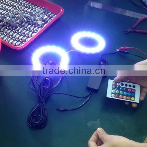 Universal 5050SMD RGB Ring Angel Eyes 80mm 90mm 100mm 110mm 120mm 130mm 140mm photo-6