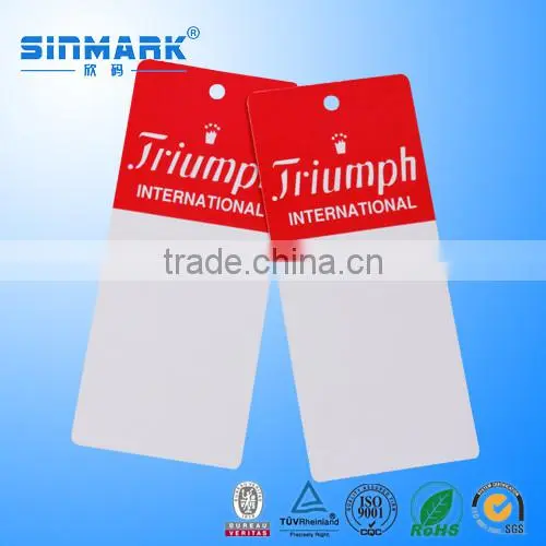 High Effect Customized Brand Name/logo Garment Paper Hang Tags With Ribbon String photo-4